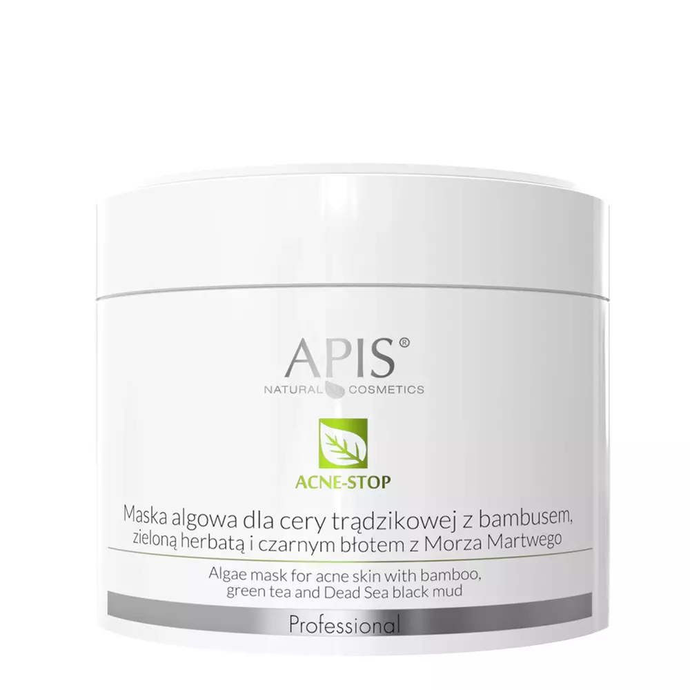 Apis - Acne-Stop -  Algenmaske für akneanfällige Haut mit Bambus, grünem Tee und Schlamm aus dem Toten Meer - 100g