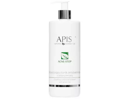 Apis - Professional - Acne-Stop - Cleansing Antibacterial Toner with Green Tea - Reinigendes antibakterielles Gesichtswasser mit grünem Tee - 500ml