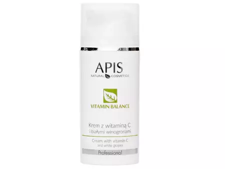 Apis - Professional - Vitamin Balance - Cream with Vitamin C and White Grapes - Gesichtscreme mit Vitamin C und weißen Trauben - 100ml