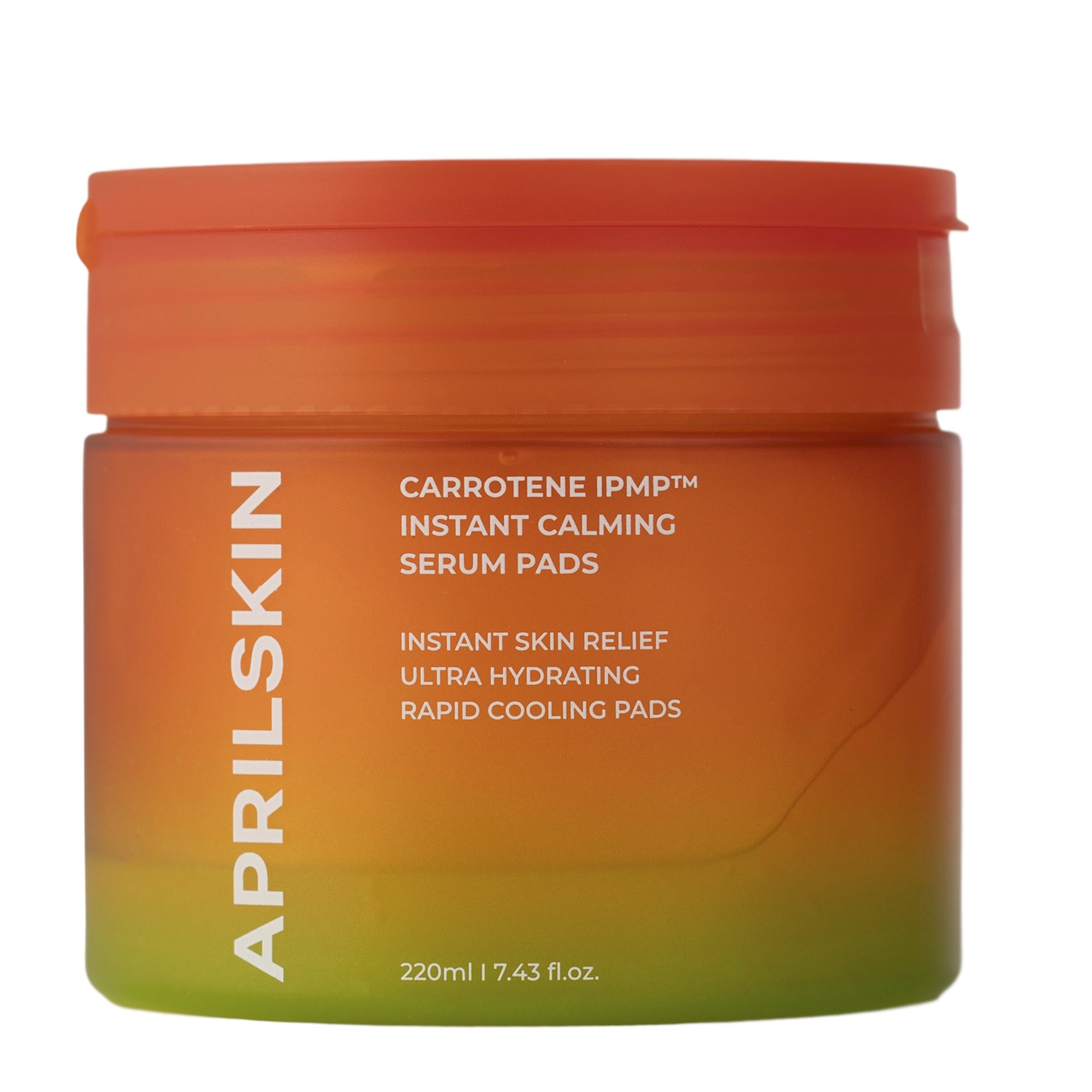 Aprilskin - Carrotene IPMP Instant Calming Serum Pads - Lindernde Gesichtspads - 80pcs/220g