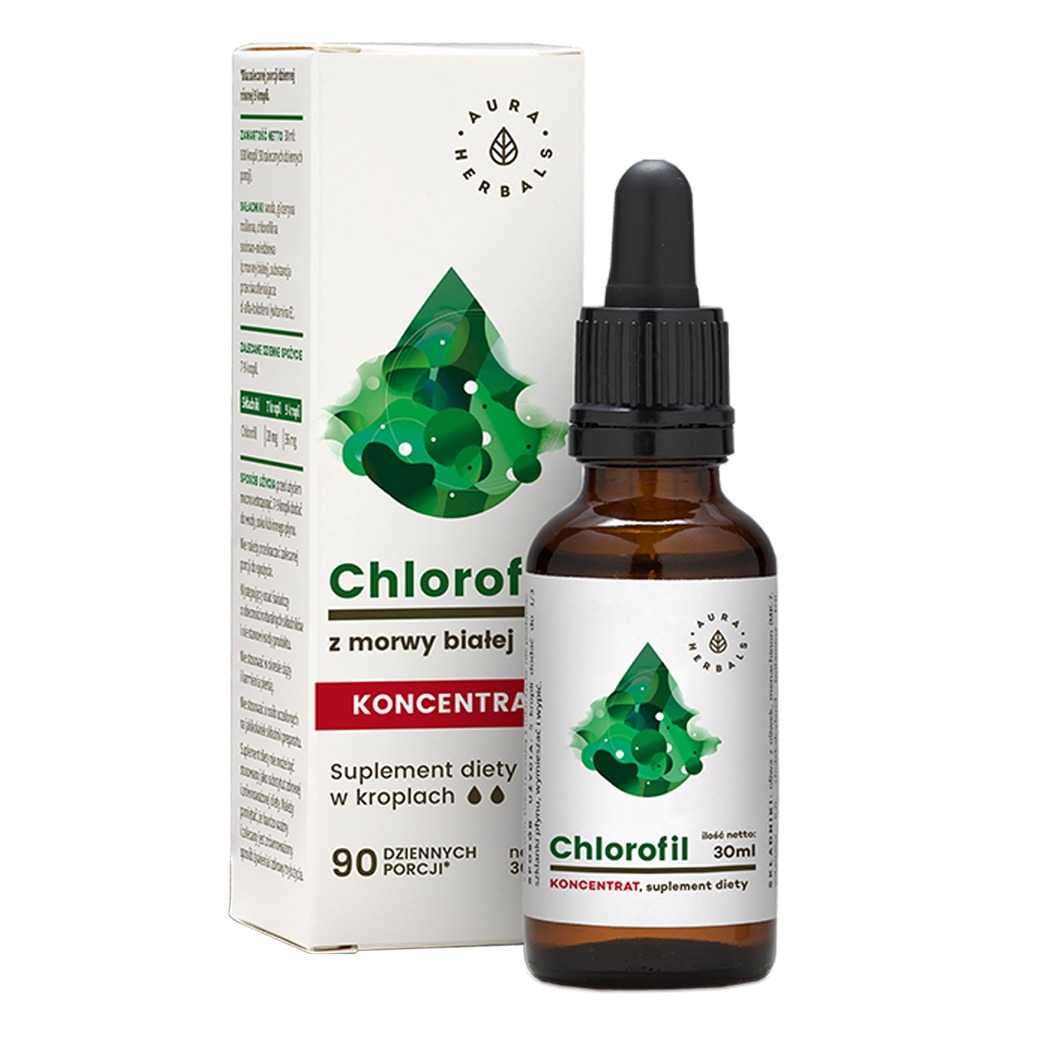 Aura Herbals - Weiße Maulbeere Chlorophyll Konzentrat - Tropfen - 30ml