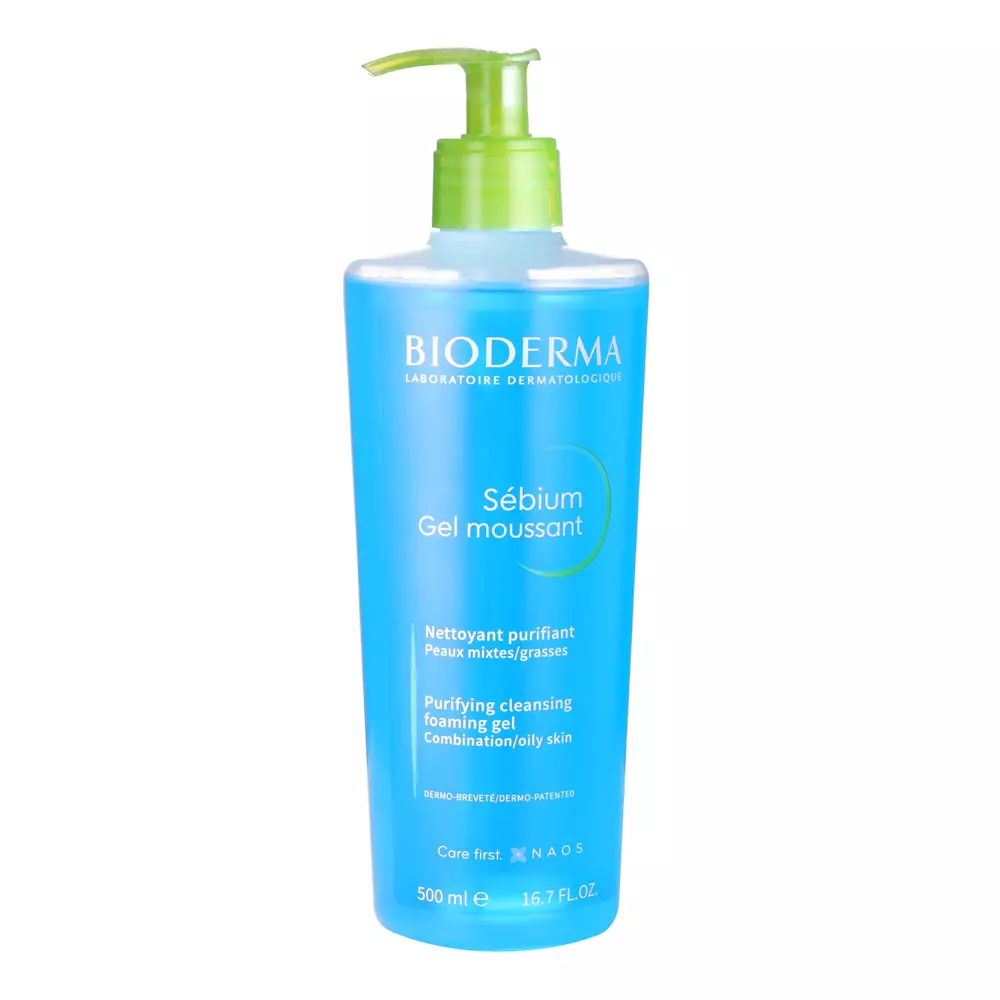 Bioderma - Sebium - Moussant Gel - Reinigendes, antibakterielles Akne-Reinigungsgel - 500ml