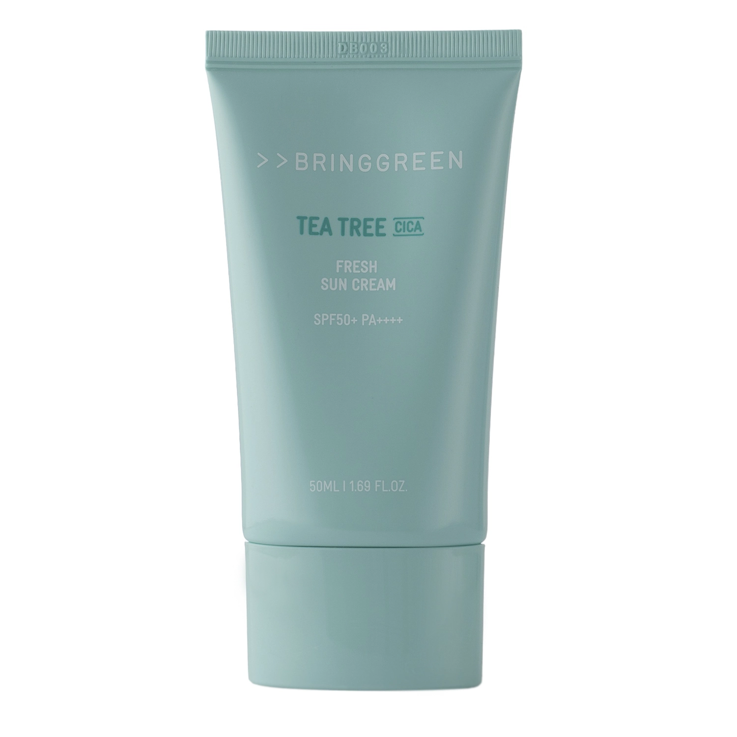 Bring Green - Tea Tree Cica Fresh Sun Cream SPF 50+ PA++++ - Lindernde Gesichtscreme mit Filter - 50ml 