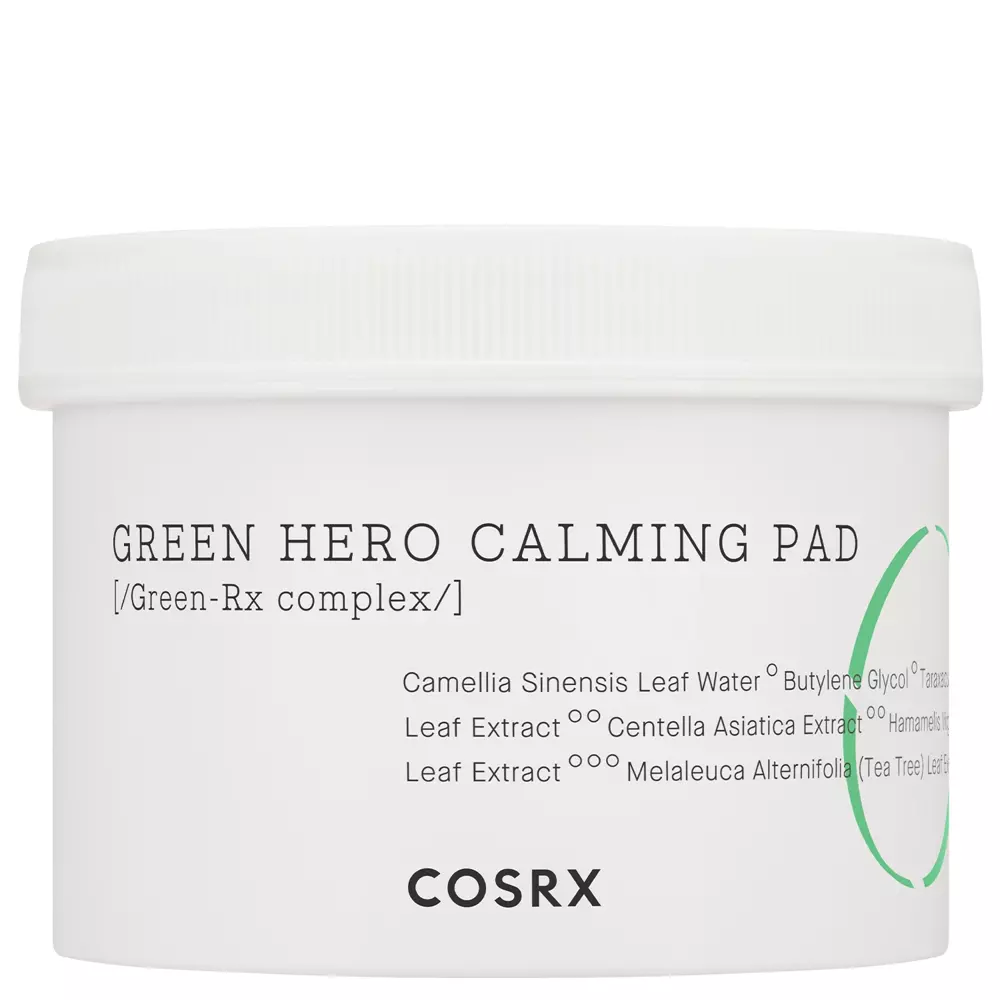 COSRX - One Step Green Hero Calming Pad - BLindernde Gesichtspads - 70pcs