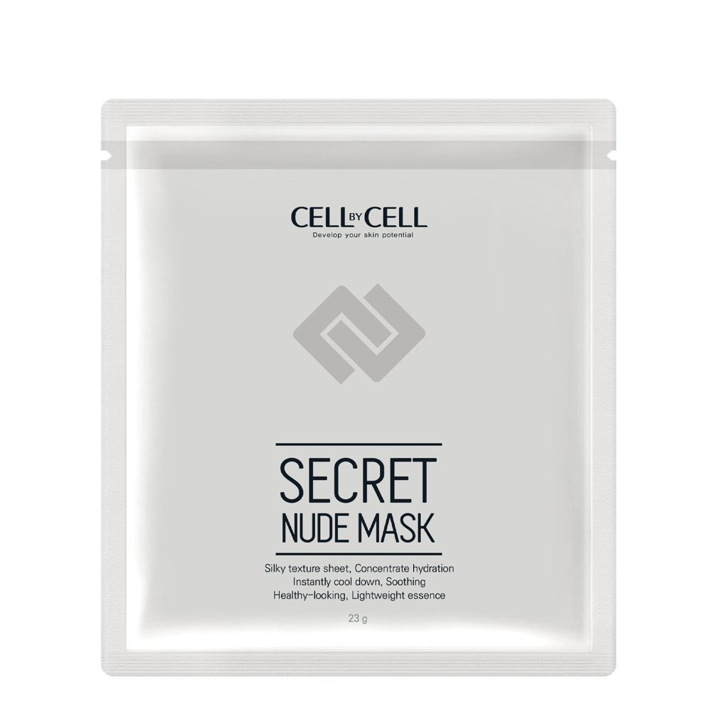 Cell by Cell - Nude Mask - feuchtigkeitsspendende und regenerierende Gesichtsmaske - 5 Stück/ 23g