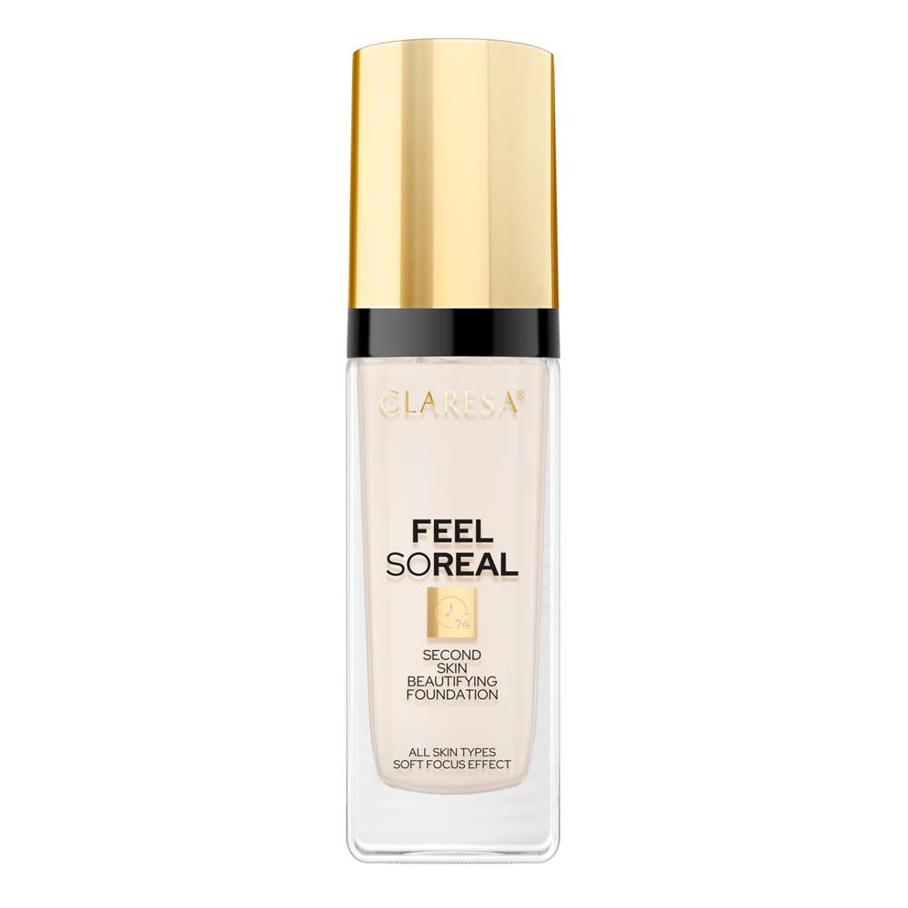 Claresa - Feel So Real - Verschönernde Second Skin Foundation - 04 Medium - 30ml