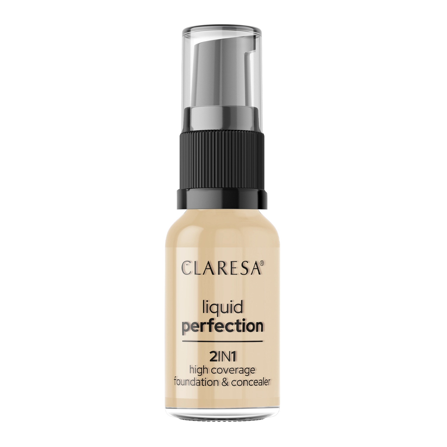 Claresa - Liquid Perfection 2in1 - Abdeckstift und Foundation 2in1  - 103.5 Light Nude - 18g