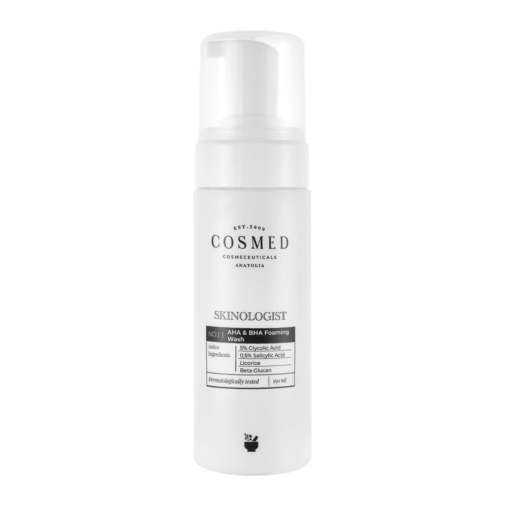 Cosmed - Skinologist Aha & Bha Foaming Wash - Reinigender Gesichtsschaum mit Säuren - 150ml