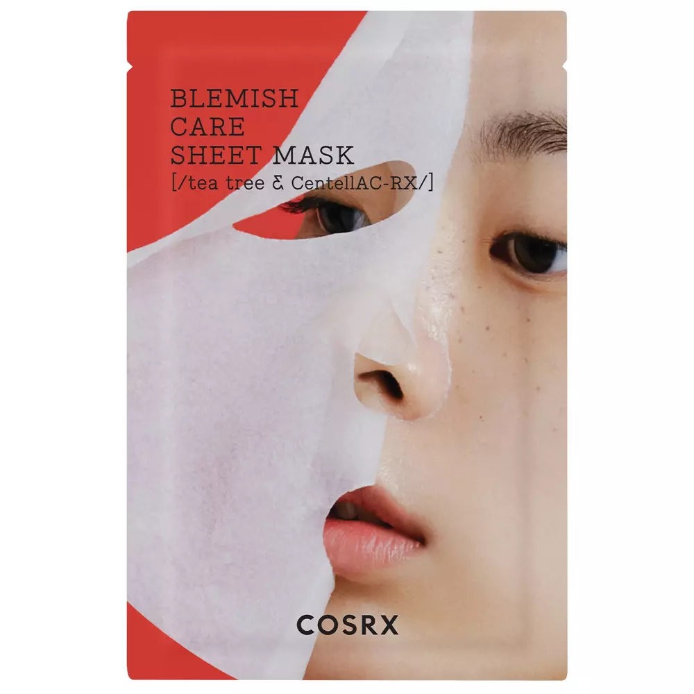 Cosrx - AC Collection Blemish Care Sheet Mask - Tuchmaske zur Bekämpfung von Hautunreinheiten mit Teebaumextrakt - 26g