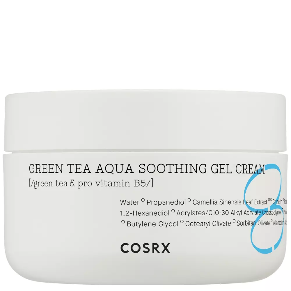Cosrx - Hydrium Green Tea Aqua Soothing Gel Cream - Lindernde Creme mit Grüntee-Extrakt - 50ml