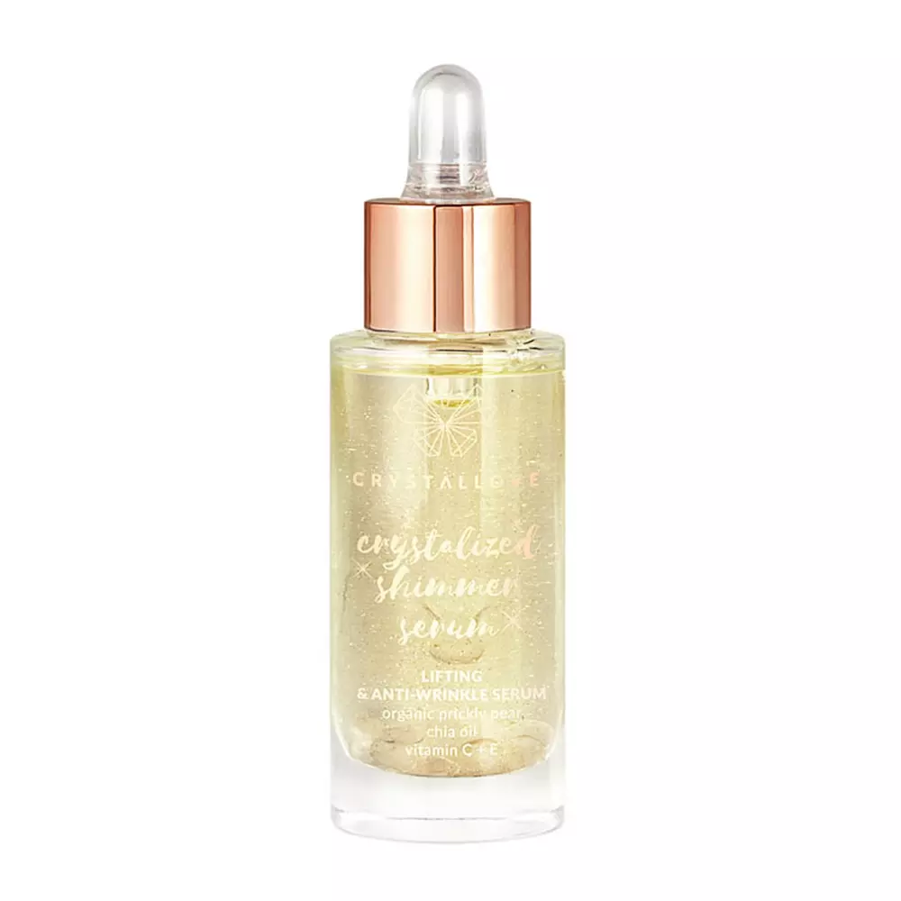 Crystallove - Clear Guartz Shimmer Serum - Gesichtsserum mit Bergkristall und Kaktusfeige - 30ml