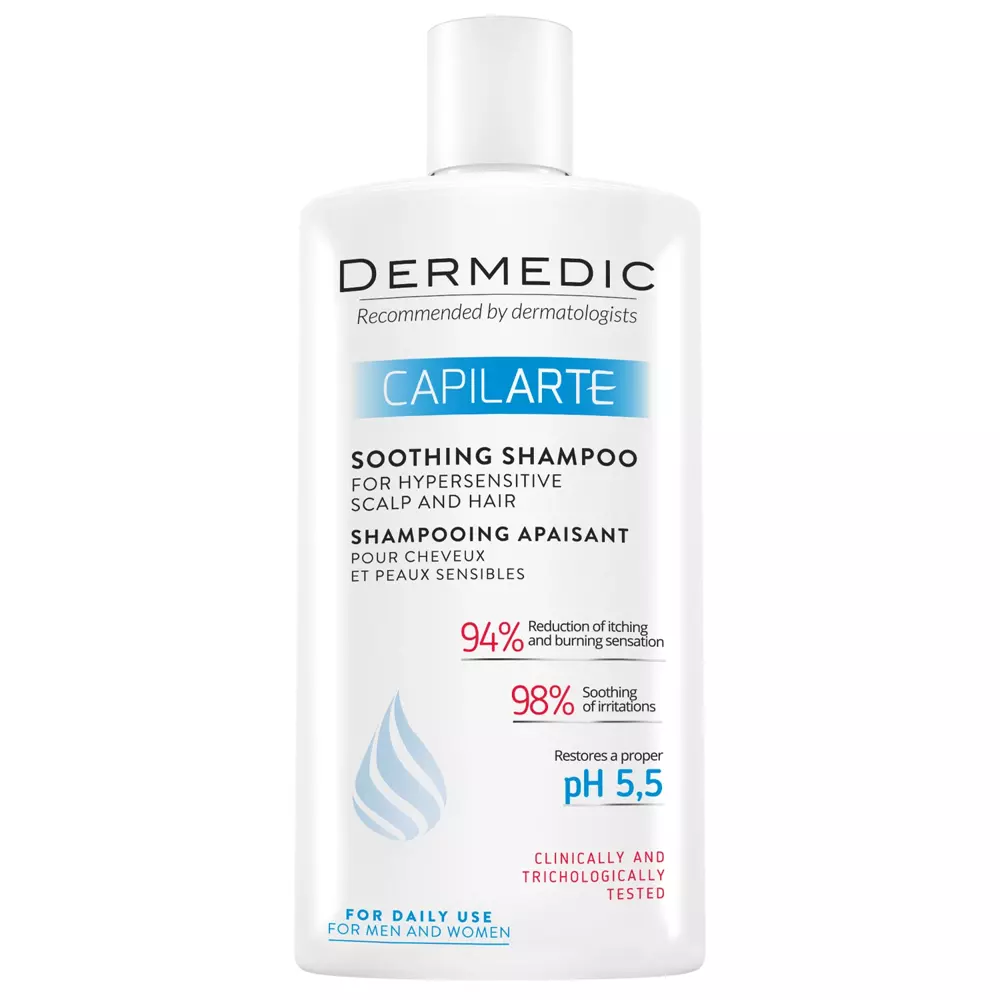 Dermedic - Capilarte - Linderndes Shampoo für Haare und überempfindliche Kopfhaut - 300ml