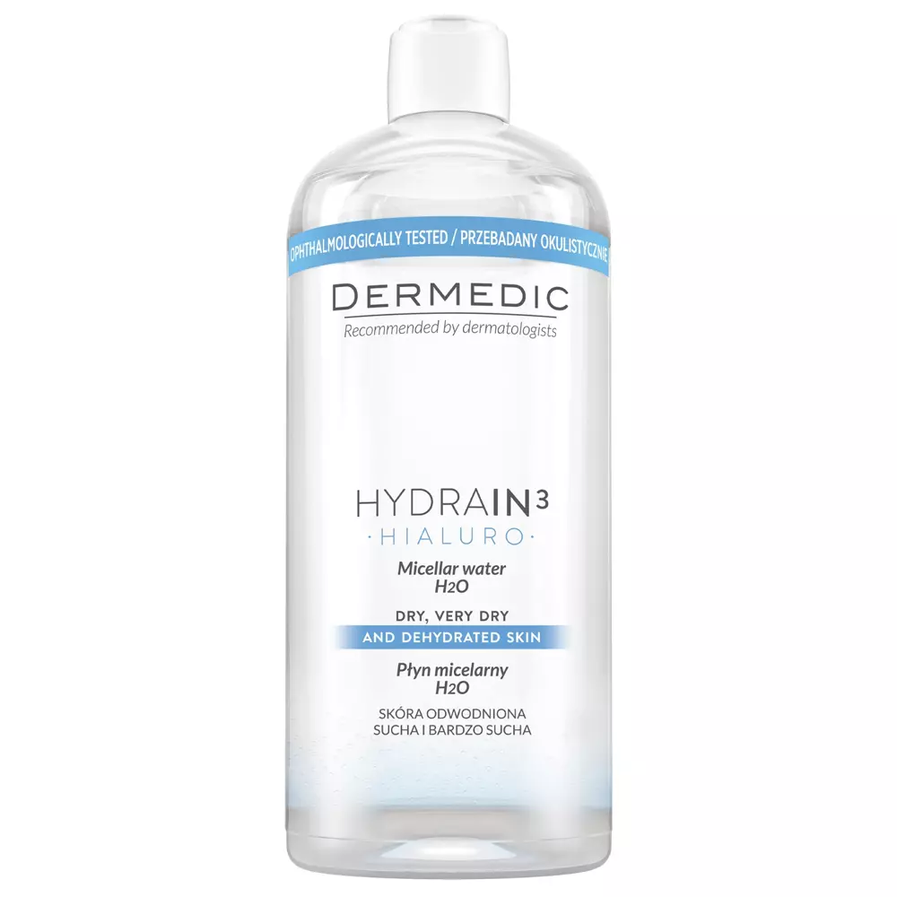 Dermedic - Hydrain 3 Hialuro - Micellar Lotion H2O - 500ml