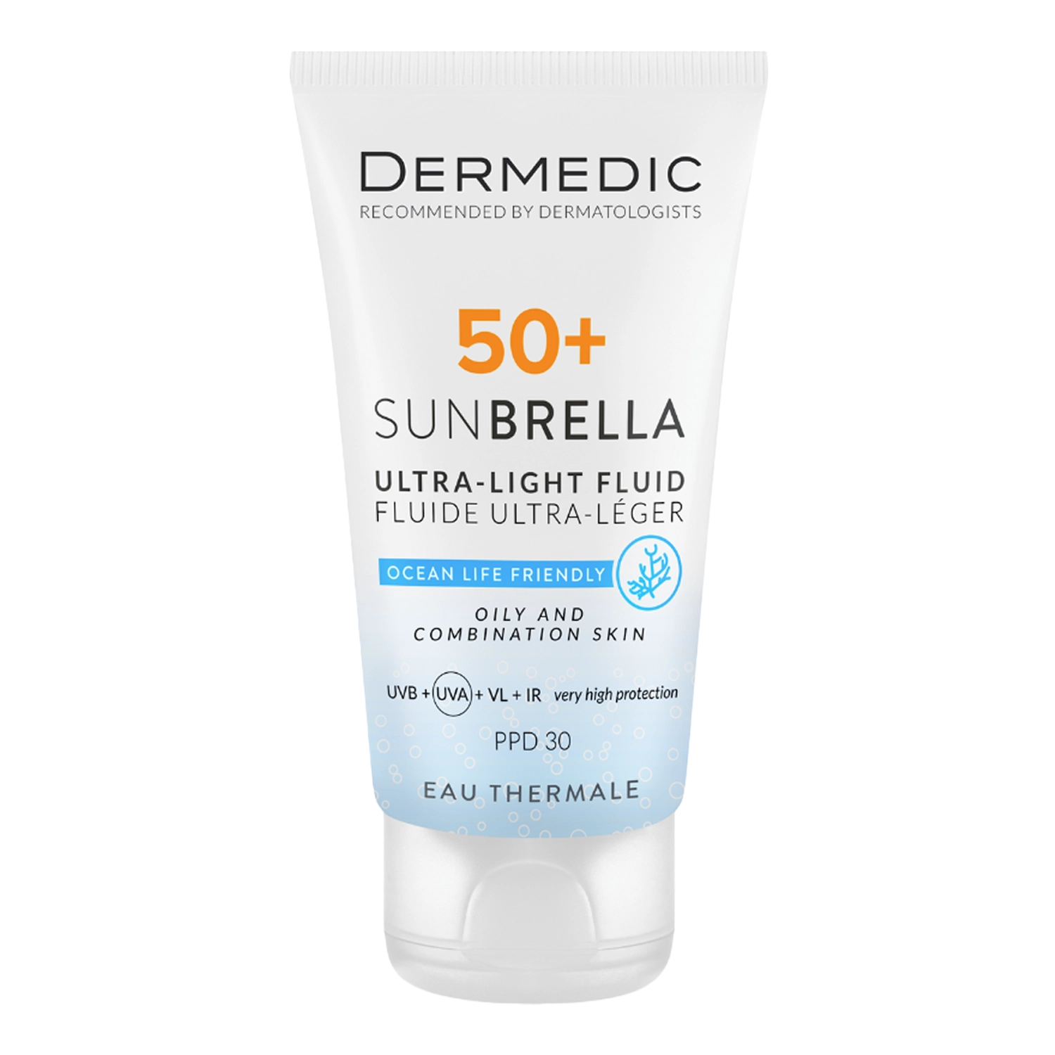 Dermedic - Sunbrella - Ultraleichte Creme mit LSF 50+ für fettige Haut und Mischhaut - 40ml