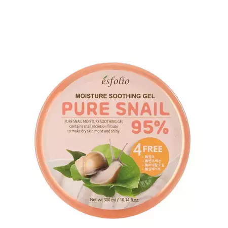 Esfolio - Moisture Soothing Gel Pure Snail 95% - Linderndes und feuchtigkeitsspendendes Gel mit Schneckenschleim - 300ml