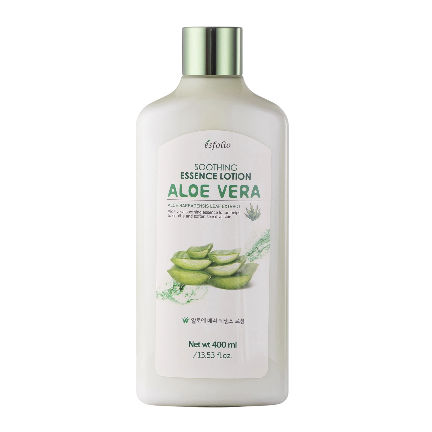 Esfolio - Soothing Essence Lotion Aloe Vera - Lindernde Gesichtsessenz mit Aloe Vera - 400ml