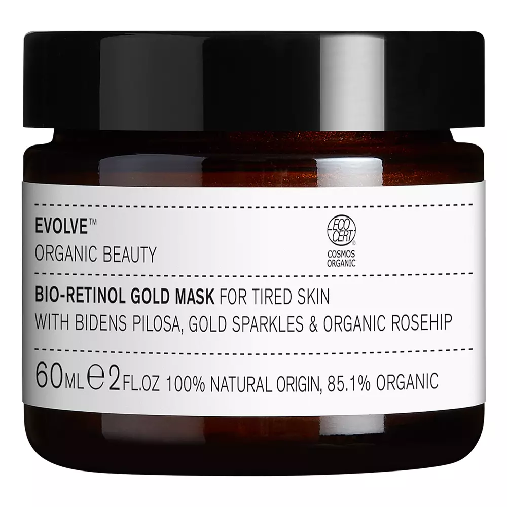 Evolve Organic Beauty - Bio-Retinol Gold Maske - Gold Gesichtsmaske mit Bio-Retinol - 60ml