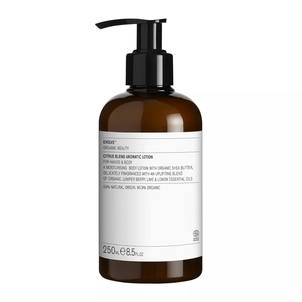 Evolve Organic Beauty - Citrus Blend Aromatic Hand & Body Lotion - Lindernde und feuchtigkeitsspendende Hand & Body Lotion - 250ml