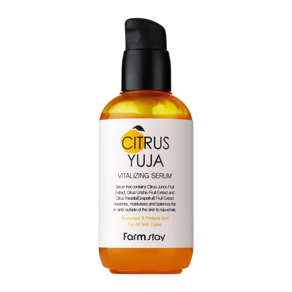 Farmstay - Citrus Yuja Vitalizing Serum - Revitalisierendes Gesichtsserum mit Yuzu-Frucht-Extrakt - 100ml