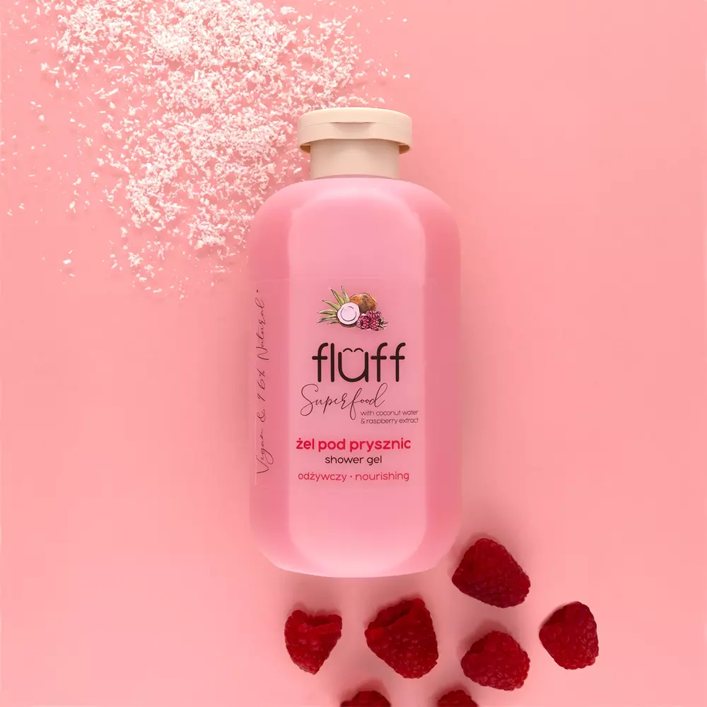 Fluff - Duschgel - Kokosnuss und Himbeere - 500ml