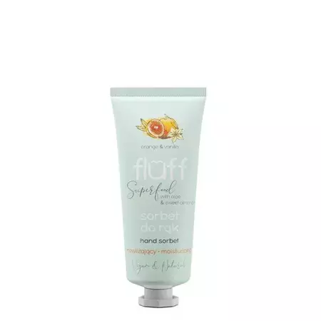 Fluff - Superfood - Hand Sorbet - Sorbet für die Hände - Orange und Vanille - 50ml