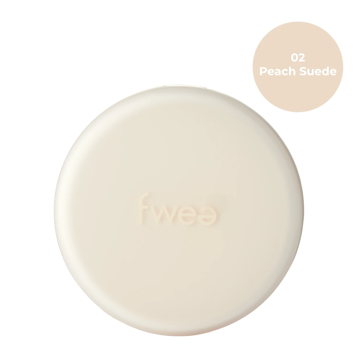 Fwee - Cushion Suede SPF50+ PA+++ - Feuchtigkeitsspendende Gesichts-Foundation in einem Kissen - 02 Peach Suede - 15g