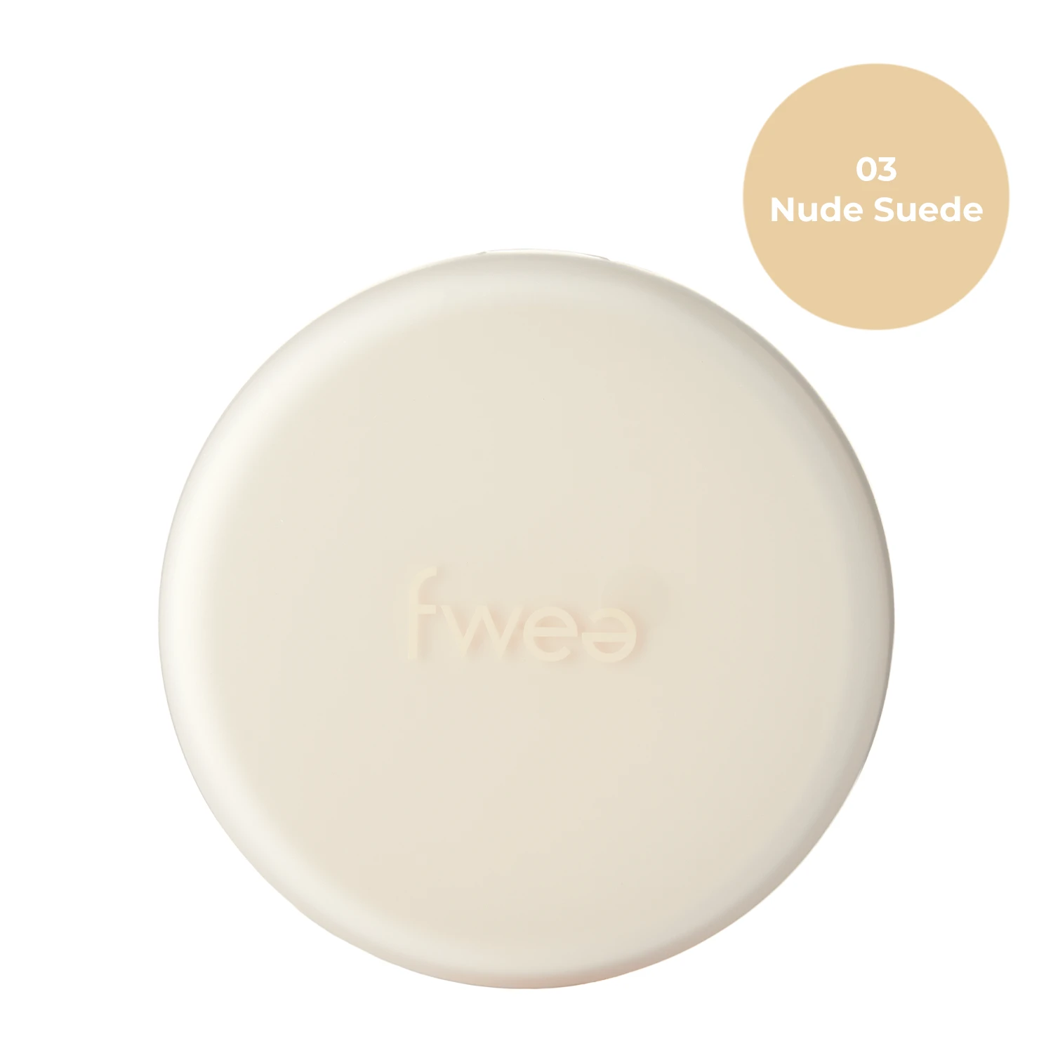 Fwee - Cushion Suede SPF50+ PA+++ - Feuchtigkeitsspendende Gesichts-Foundation in einem Kissen - 03 Nude Suede - 15g