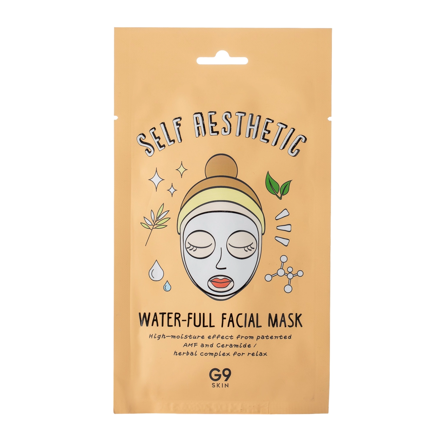 G9Skin - Self Aesthetic Water-Full Facial Mask - Intensive feuchtigkeitsspendende Tuchmaske- 1stk/23ml