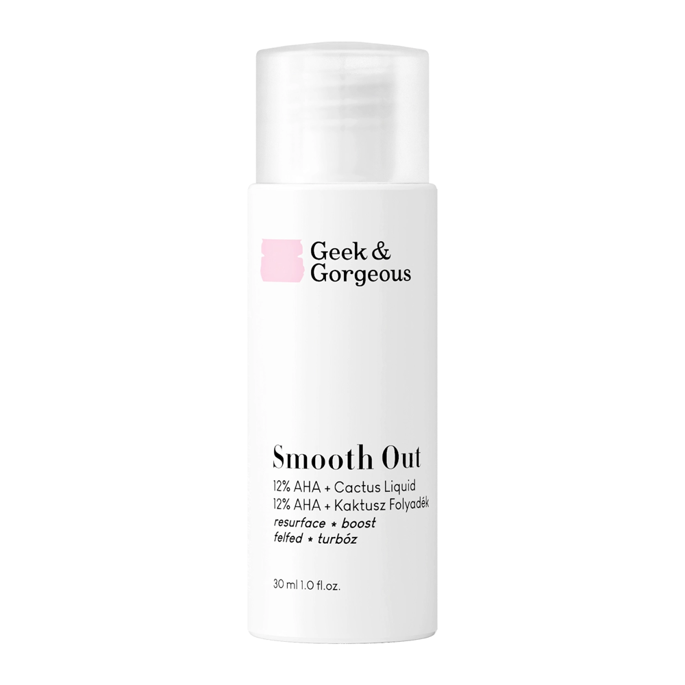 Geek & Gorgeous - Smooth Out - Starkes Peeling mit 12 % Glykol- und Milchsäure - 30 ml