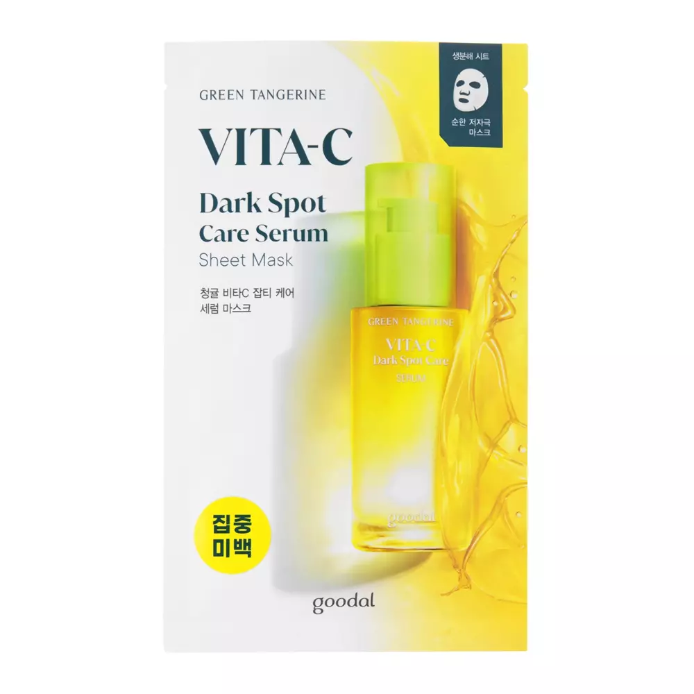 Goodal - Green Tangerine Vita C Dark Spot Serum Sheet Mask - Vitamin C Gesichtsmaske - 1pc