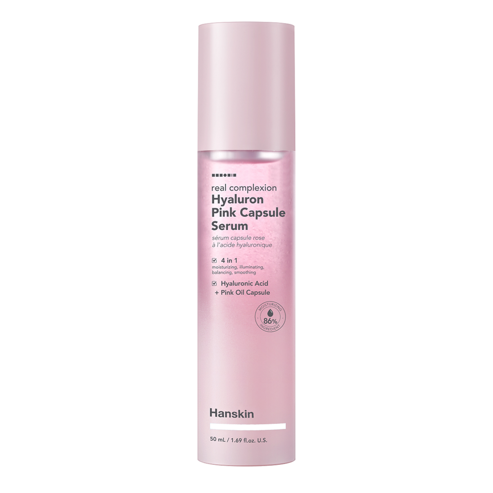 Hanskin - Real Complexion Hyaluron Pink Capsule Serum - Feuchtigkeitsspendendes Gesichtsserum - 50ml