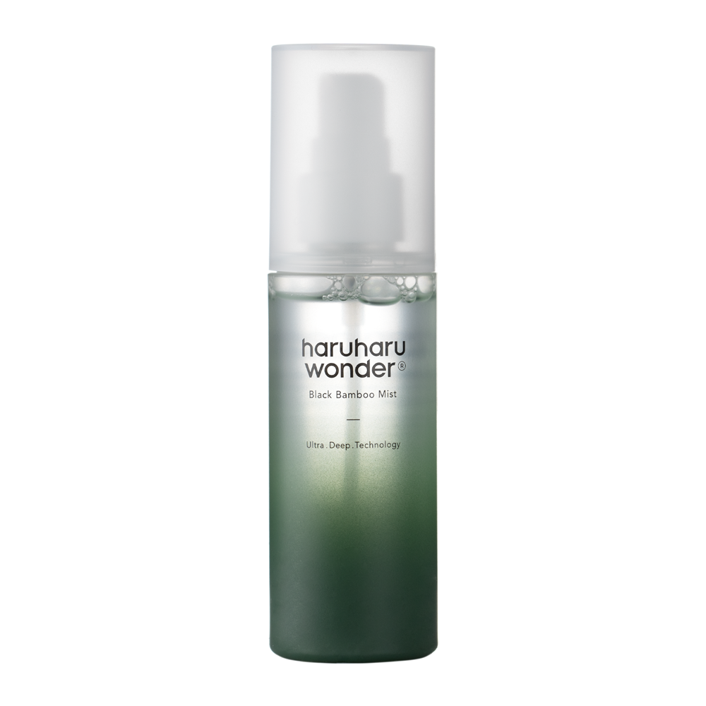 Haruharu Wonder - Black Bamboo Mist - Feuchtigkeitsspendender Gesichtsnebel mit Bambusblattextrakt - 80ml