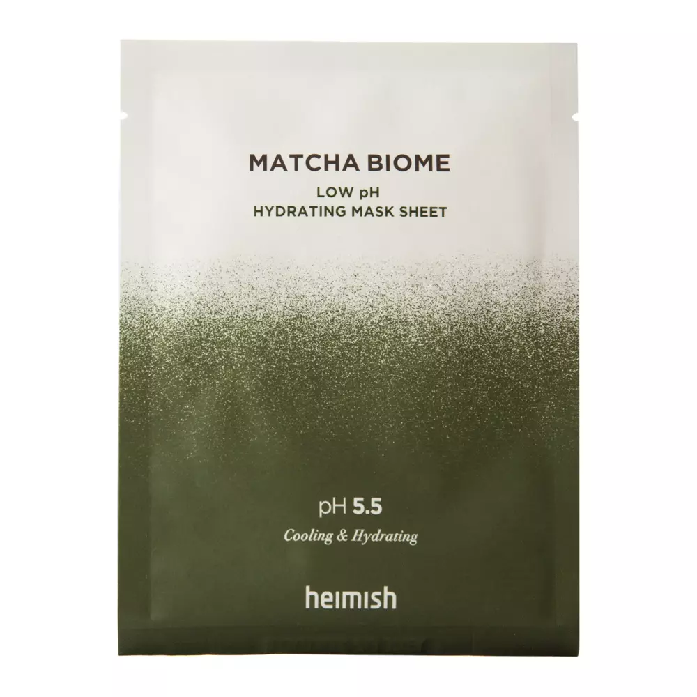 Heimish - Matcha Biome Low pH Hydrating Mask Sheet - Lindernde Maske mit Probiotika - 30ml