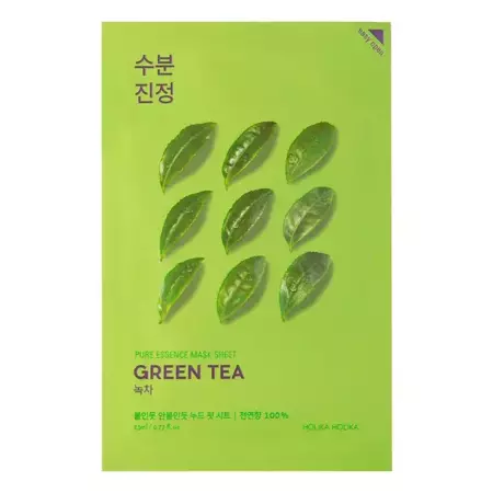 Holika Holika - Pure Essence Mask Sheet - Green Tea - Erfrischende Tuchmaske mit Grüntee-Extrakt - 23ml