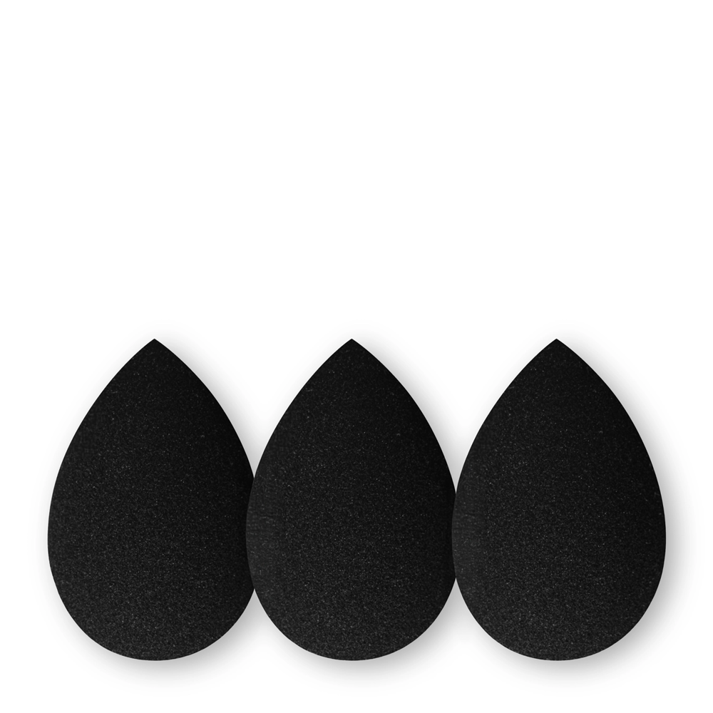 Ibra Makeup - Makeup Blender - Set mit 3 Schwämmen Trio Black 