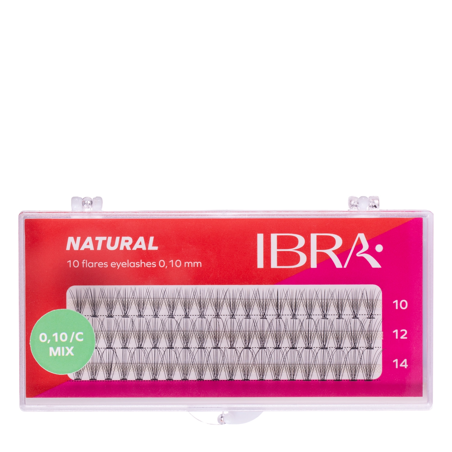 Ibra Makeup - Naturals Büschel 0.10 MIX - 10,12,14mm