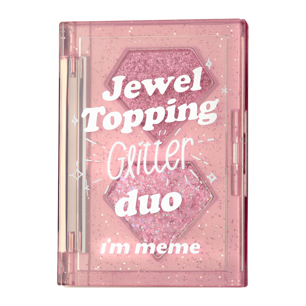 I'm Meme - Jewel Topping Glitter Duo - Glitzerschatten-Palette - 03 Pink Jewel - 3g