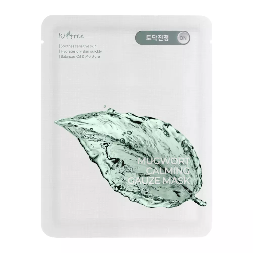 Isntree - Mugwort Calming Gaze Mask - Tuchmaske mit Beifußextrakt - 23g