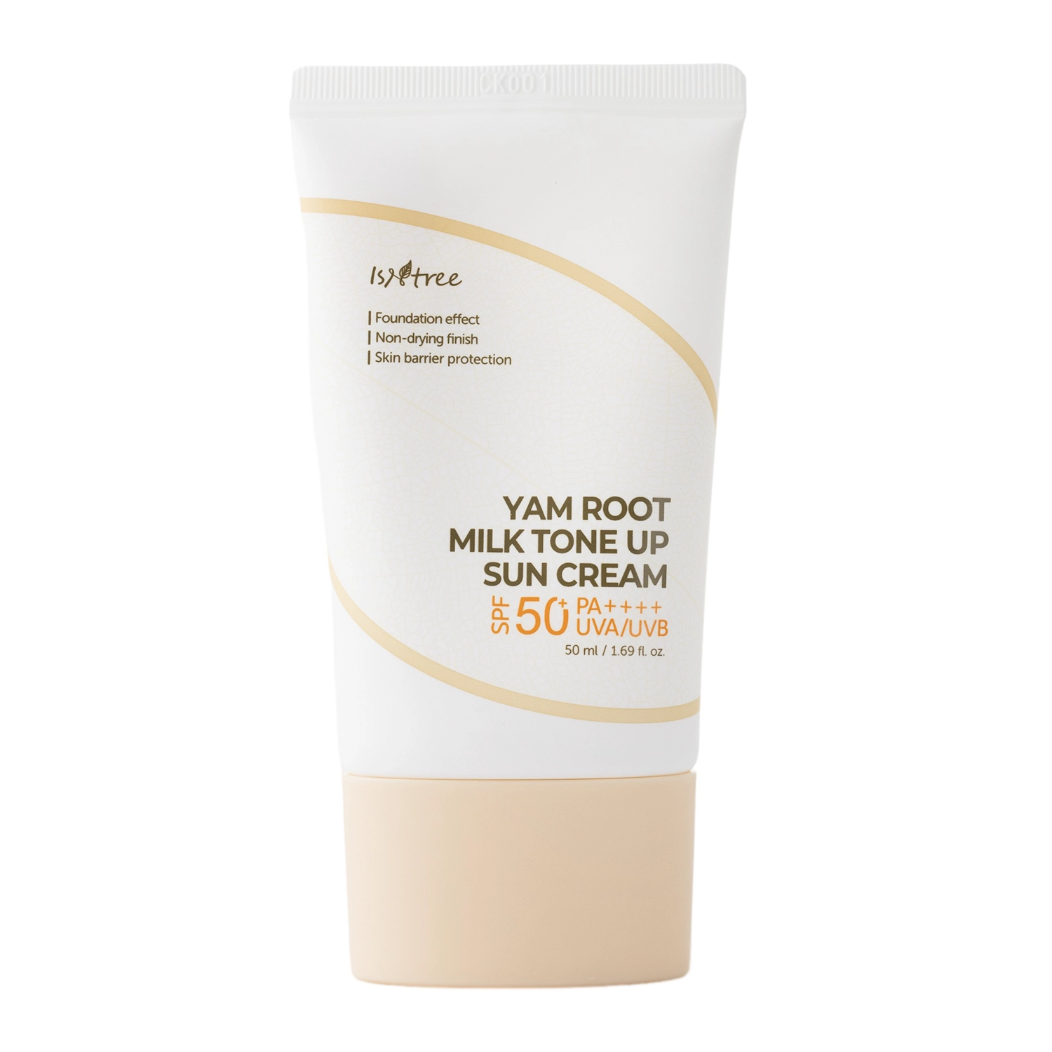 Isntree - Yam Root Milk Tone Up Sun Cream SPF50+/PA++++ - Sonnencreme für das Gesicht - 50ml