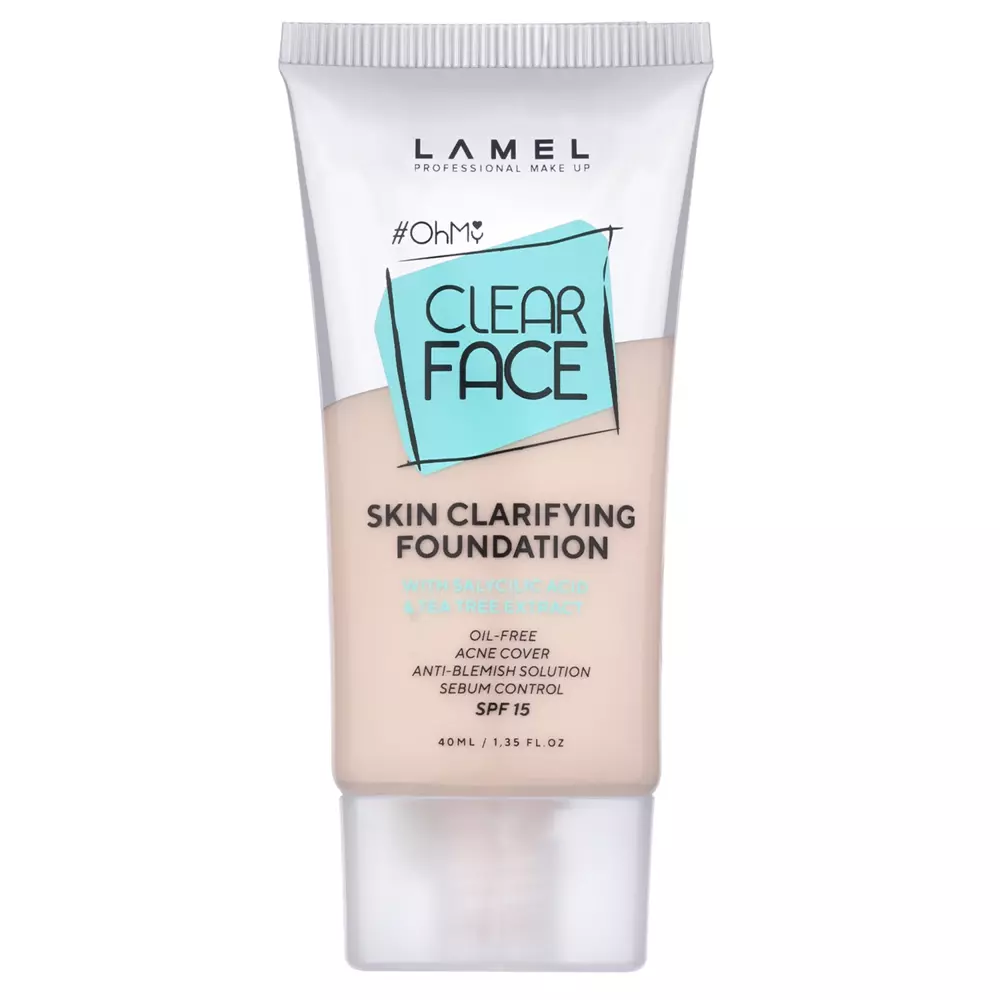 Lamel - OhMy Clear Face Foundation SPF15 - Foundation für das Gesicht - 402 - 40ml