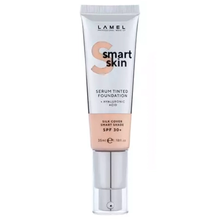 Lamel - Smart Skin Serum Tinted Foundation SPF30+ - Feuchtigkeitsspendende Foundation für das Gesicht  - 401 - 35ml