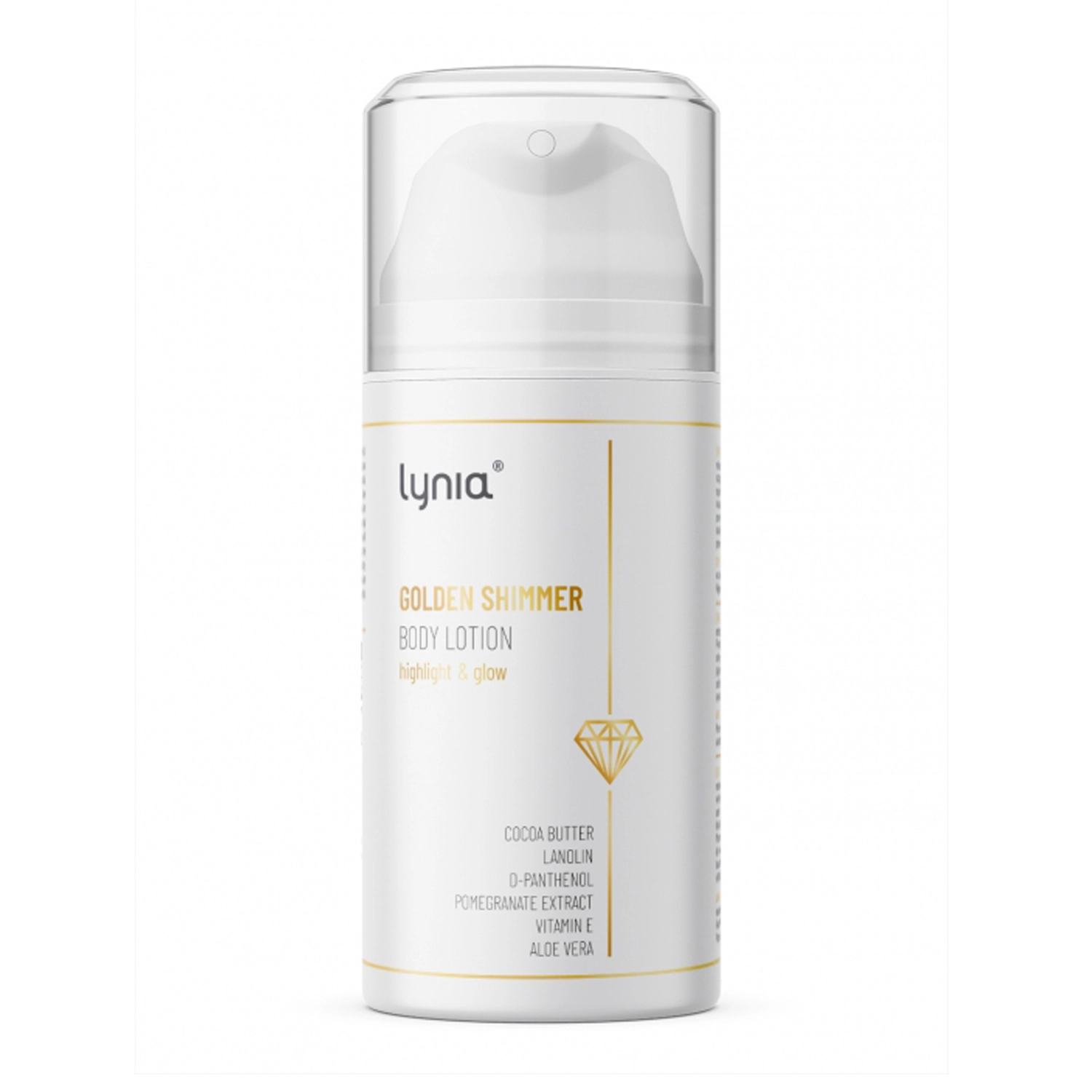 Lynia - Golden Shimmer Body Lotion - Goldene Körperlotion -100ml