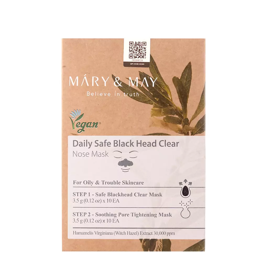 Mary&May - Daily Safe Black Head Clear Nose Mask - Nasenreinigungspad-Set - 10 Stk.