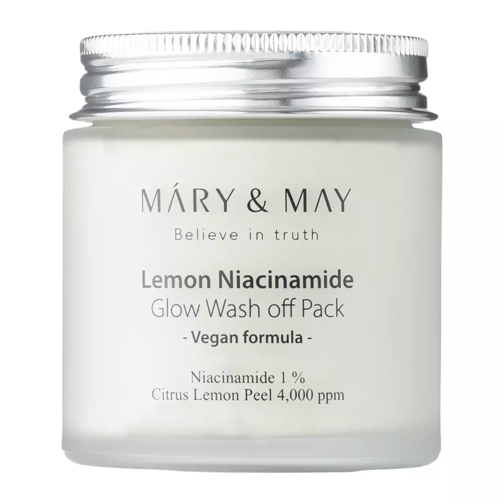 Mary&May - Lemon Niacinamide Glow Wash off Pack - Aufhellende Tonerde-Maske - 125g