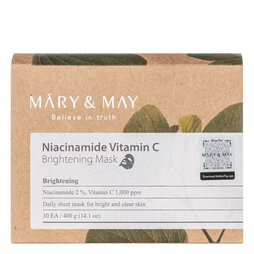 Mary&May - Niacinamide Vitamin C Brightening Mask - Set mit aufhellenden Gesichtsmasken - 30Stk.