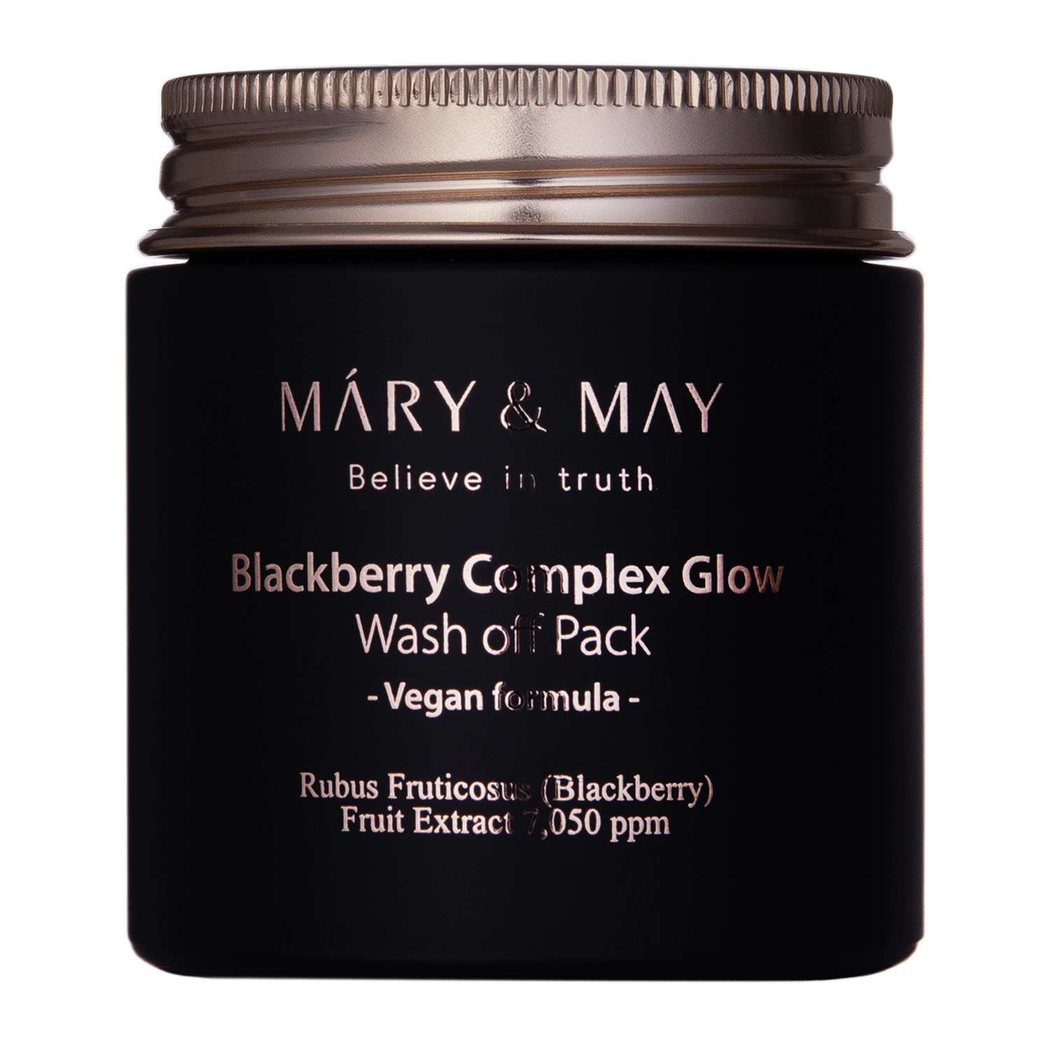 Mary&May - Vegan Blackberry Complex Glow Wash off Pack  - Aufhellende Tonerde-Maske - 125g