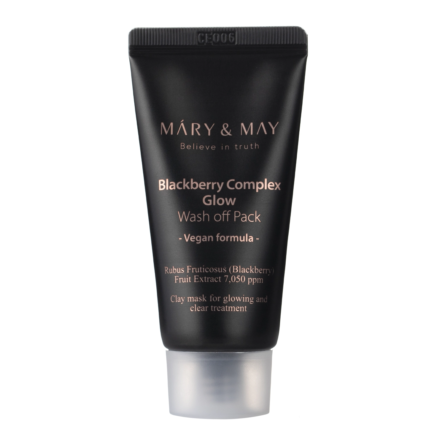 Mary&May - Vegan Blackberry Complex Glow Wash off Pack  - Aufhellende Tonerde-Maske - 30g