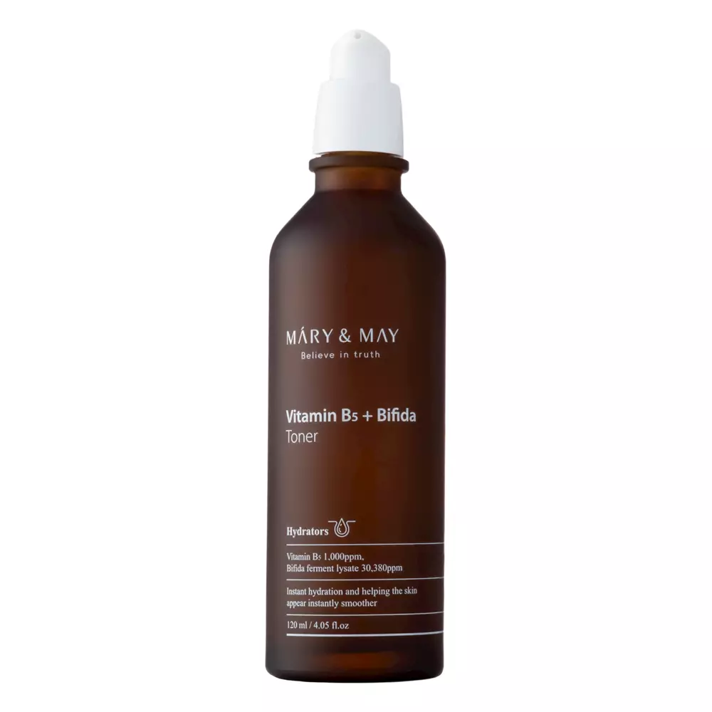 Mary&May - Vitamine B5 Bifida Toner - Feuchtigkeitsspendendes Gesichtswasser mit Vitamin B5 und Probiotika - 120ml