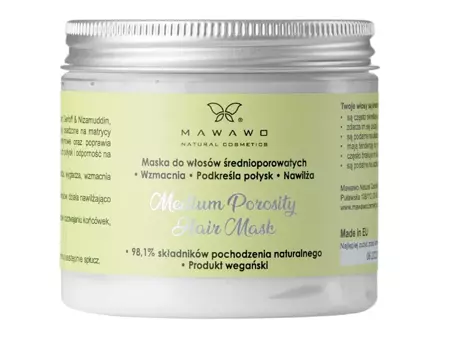 Mawawo - Medium Porosity Hair Mask - Maske für Haare mit mittlerer Porosität - 200ml