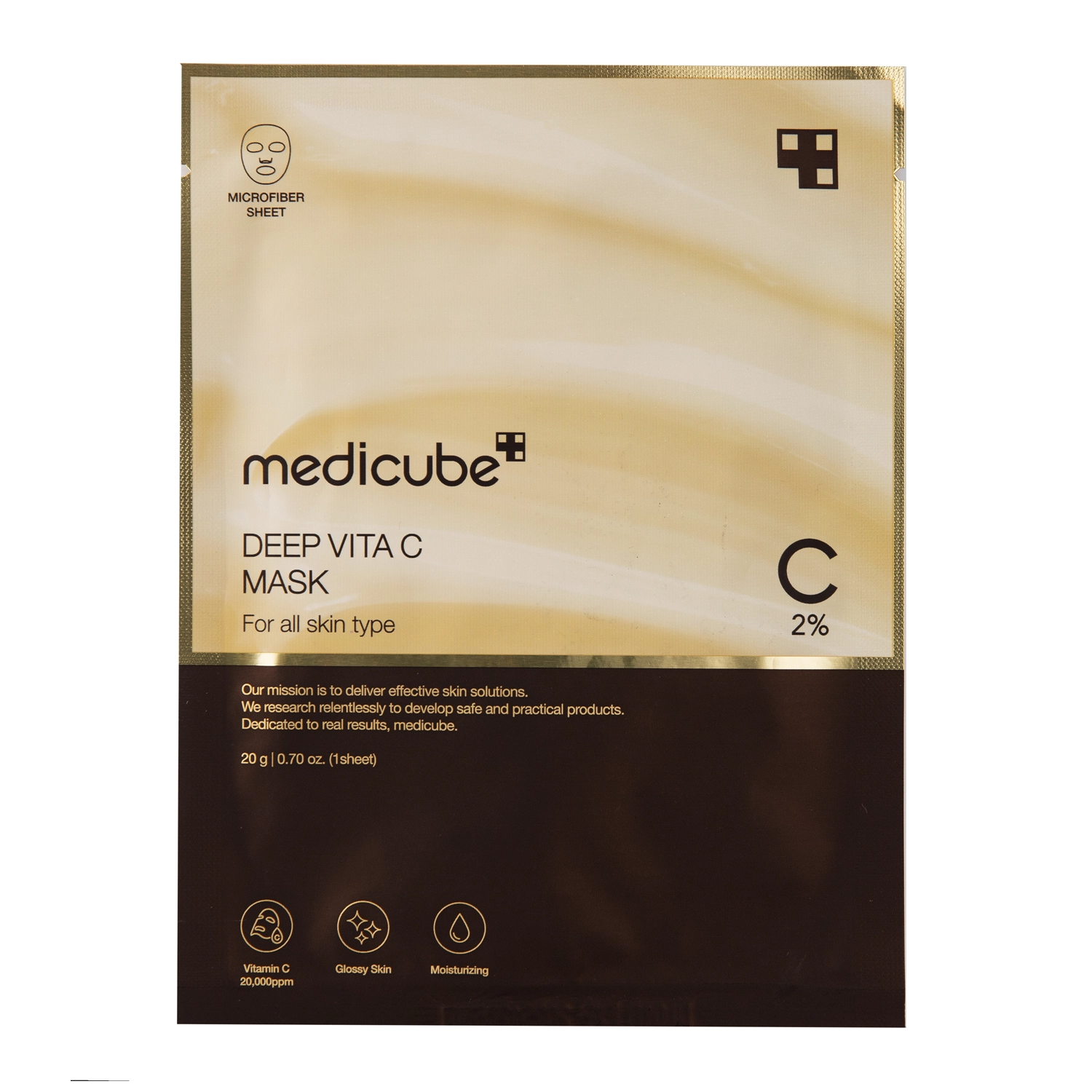 Medicube - Deep Vita C Mask - Aufhellende Vitamin C Gesichtsmaske - 1pc/20g